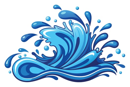 Water splash illustration vector
