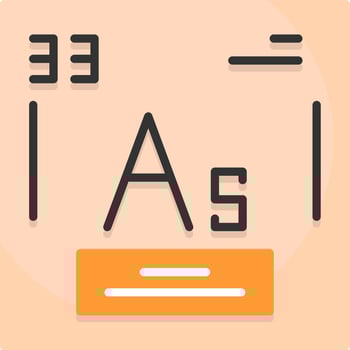 Arsenic Icon Design vector