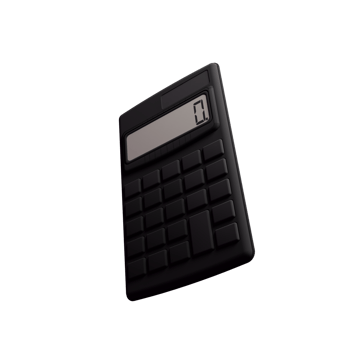 3d Render of Calculator png
