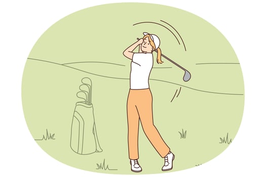 Golf club competition tournament banner vector