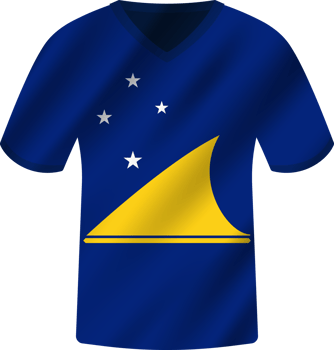 Tokelau flag waving jersey soccer team png