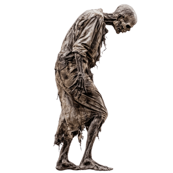 a zombie is standing on a white background png