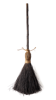 a broom with a black handle on a white background png