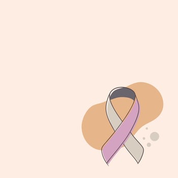 Cancer Awareness Ribbon Post vector