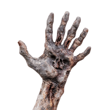 Zombie's Hand Halloween isolate on transparency background png