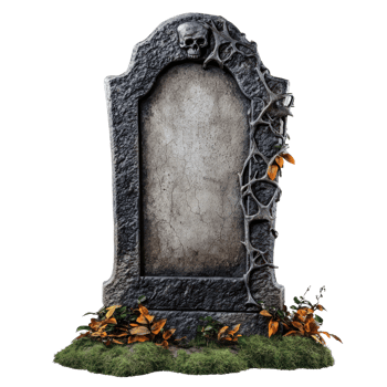 halloween tombstone isolate on transparency background png