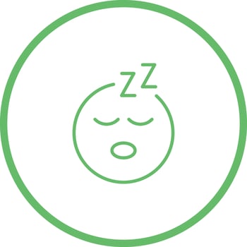 Sleeping Face Icon Design vector