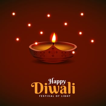 Happy Diwali fetival of lights celebration Indian tradition background. Suitable for banner, social media post design vector