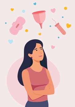 Woman menstruation Hygiene vector