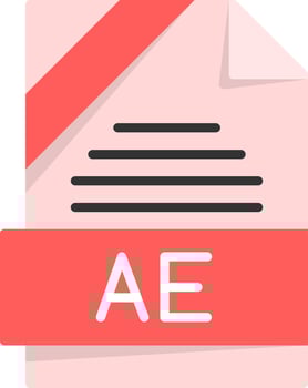 AE Icon Design vector