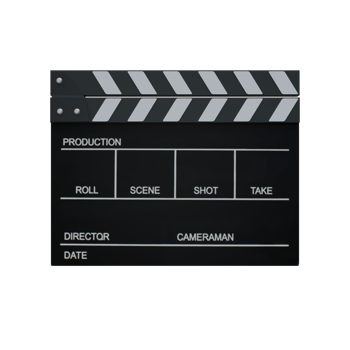 3d Render of Clapperboard png
