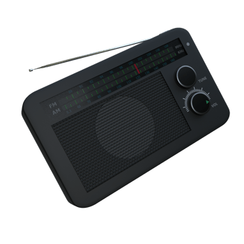 3d Render of Radio png