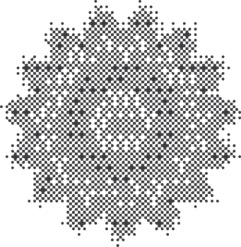 Pixel pattern shape. Textured flower with bitmap Y2k dither gradient. Retro computer game graphic effect. Halftone grunge illustration png
