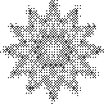 Pixel pattern shape. Textured star with bitmap Y2k dither gradient. Retro computer game graphic effect. Halftone grunge illustration png