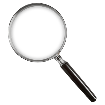 Magnifying glass, concept of information search and document authentication. Zoom object. png