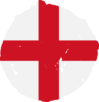 England flag circle grunge style png