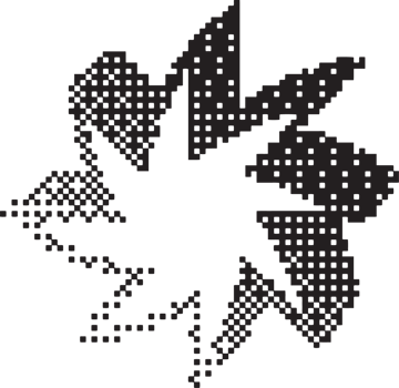 Bitmap pixel arcade game effect. Circle frame with bit pattern texture. Round y2k halftone element. Aesthetic dither gradient. 2000s noisy illustration png