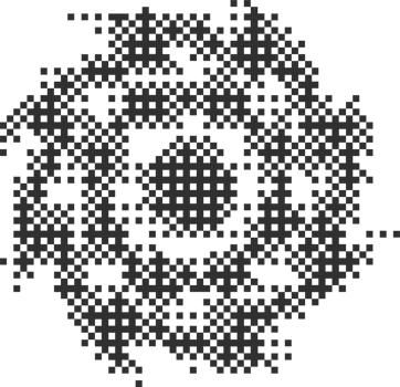 Pixel pattern shape. Textured star with bitmap Y2k dither gradient. Retro cosmic element with old computer game graphic effect. Halftone grunge illustration png