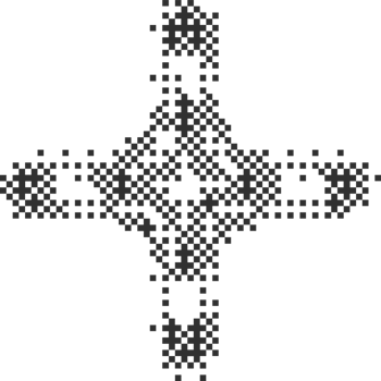Pixel pattern shape. Textured star with bitmap Y2k dither gradient. Retro cosmic element with old computer game graphic effect. Halftone grunge illustration png