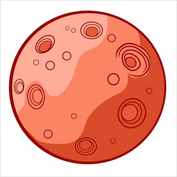 Cartoon Planets clip art vector