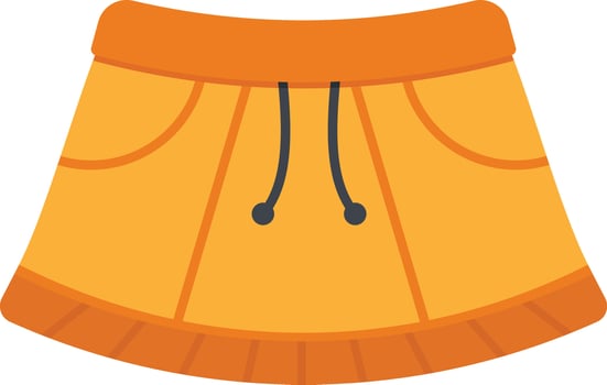 Sporty Orange Knicker vector