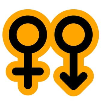 Male Female Silhouette Icon vector