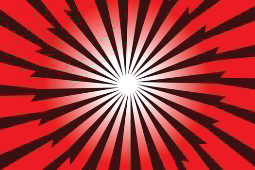 Red Comic Cartoon Background. vector