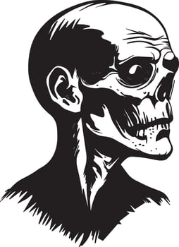 Ghoul clean simple black vector
