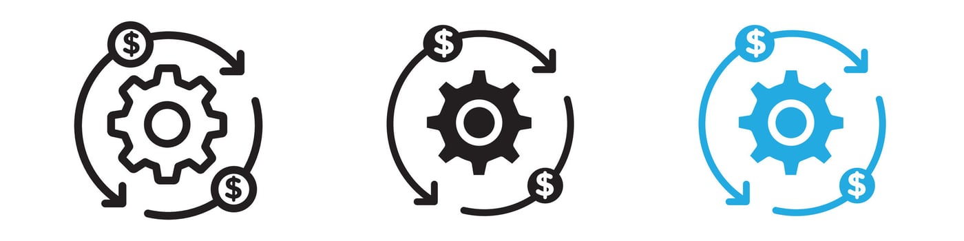Costs optimization Icon illustration vector