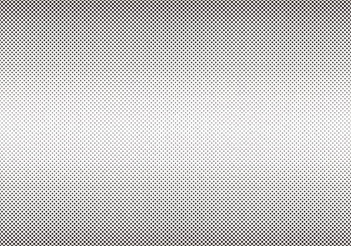 Monochrome Seamless Screen Tones On A White Background. Horizontally And Vertically Repeatable. vector