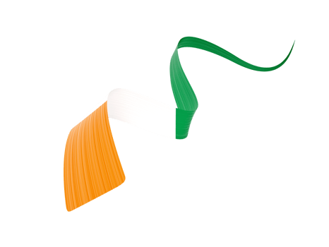 3d Wavy Shiny Ribbon Flag Of Ivory Coast 3d Illustration png