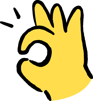 ok Hand emoji sticker png