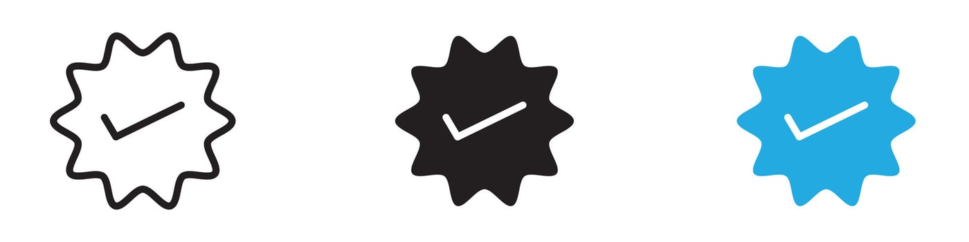 Badge icon thin line illustration vector