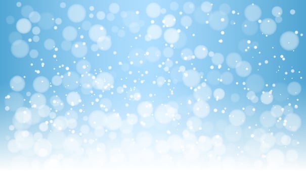 Snowflakes and bokeh lights are scattered across a blue winter background, creating a soft, dreamy effect. The image conveys a peaceful and festive winter concept. illustration vector