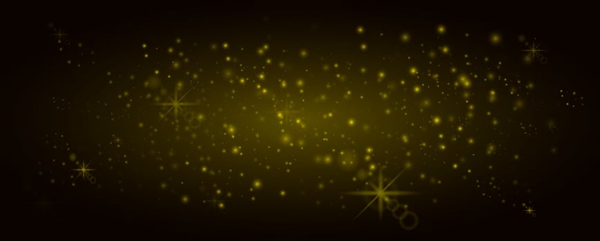 Glare light effect. Star yellow dust, sparkles. Glowing stars, lights, sparkles, flashes. On a transparent background. Neon light. Night star vector