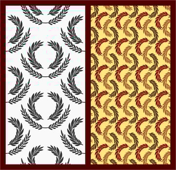 a collection of seamless patterns with a wing theme with various types of unique and interesting formations. Suitable for printing on fabric, paper and various media vector