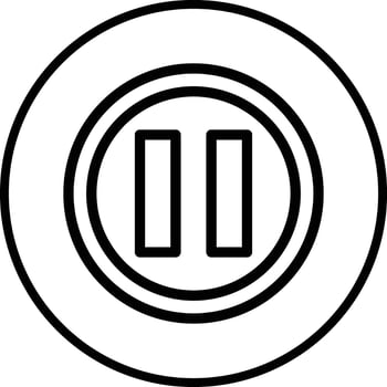 Pause Icon Design Illustration vector
