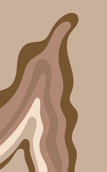 A brown and white dog with a long tail vector