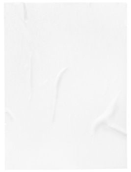 Template of a Blank glued wrinkled sheet of paper png