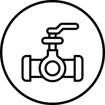 Valve Icon Design Illustration vector