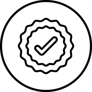 Quality Icon Design Illustration vector