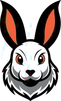 Versatile Rabbit Logo Template Icon Design with White Background vector
