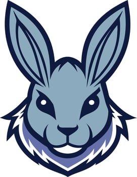 Abstract Rabbit Logo Template Icon Design on White Background vector