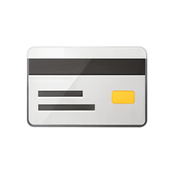 Credit card icon with grey and black stripe on a black background, finance and payment symbol. png