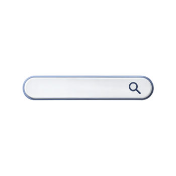 Search bar icon isolated on black, symbolizing internet browsing or digital searching functions. png