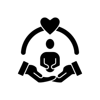 self care concept line icon. Simple element illustration. self care concept outline symbol design. vector