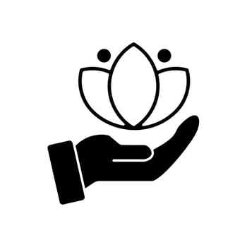 spirituality concept line icon. Simple element illustration. spirituality concept outline symbol design. vector