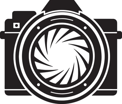 Abstract, camera, logo, shutter, silhouette, vector
