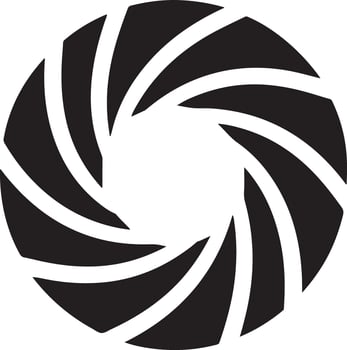 Camera lens icon and symbol logo vector
