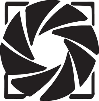 Isolated camera lens silhouette style icon vector